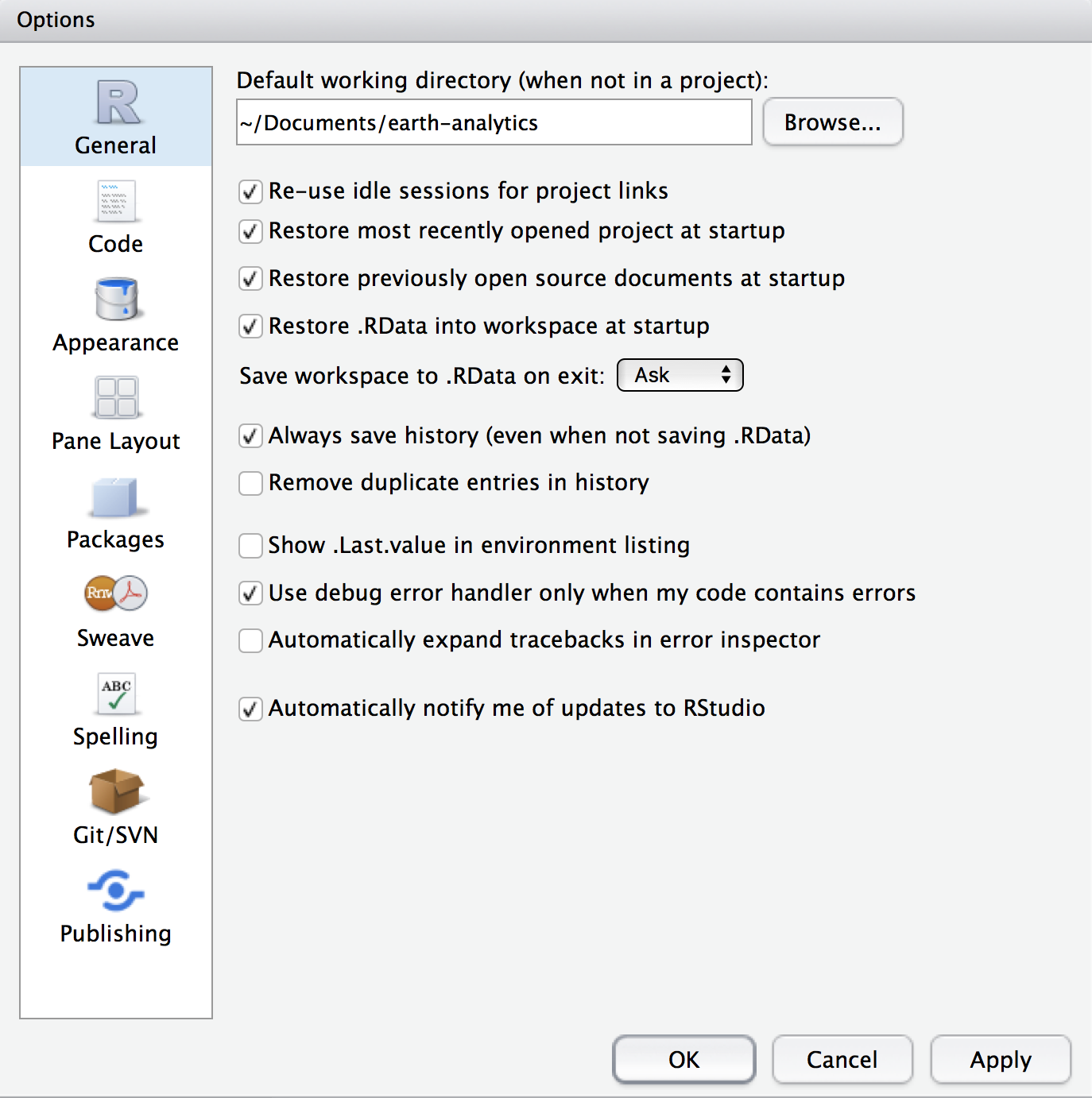 netbeans working directory