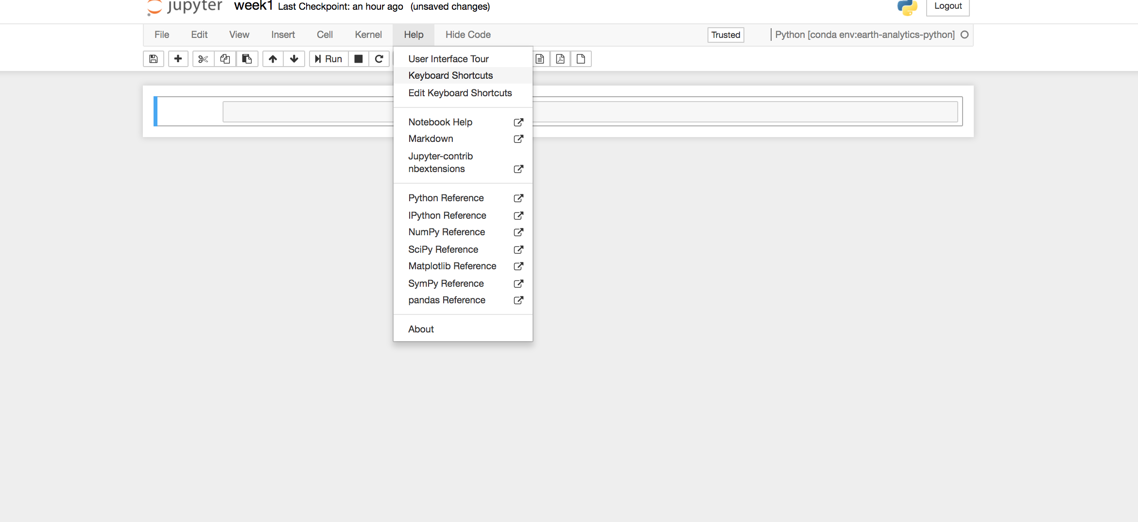 jupyter notebook shortcuts html