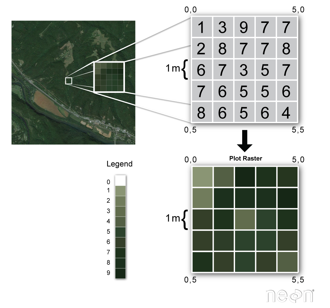 vector raster point data