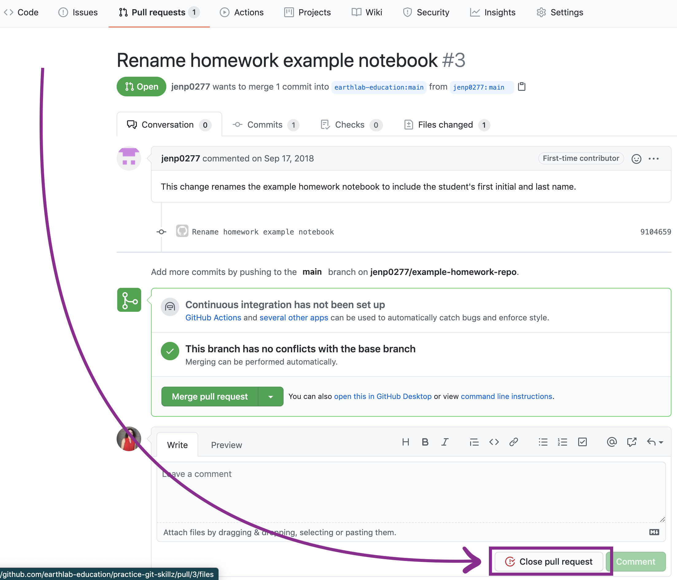 How To Create A Pull Request on Github: Propose Changes to GitHub  Repositories | Earth Data Science - Earth Lab