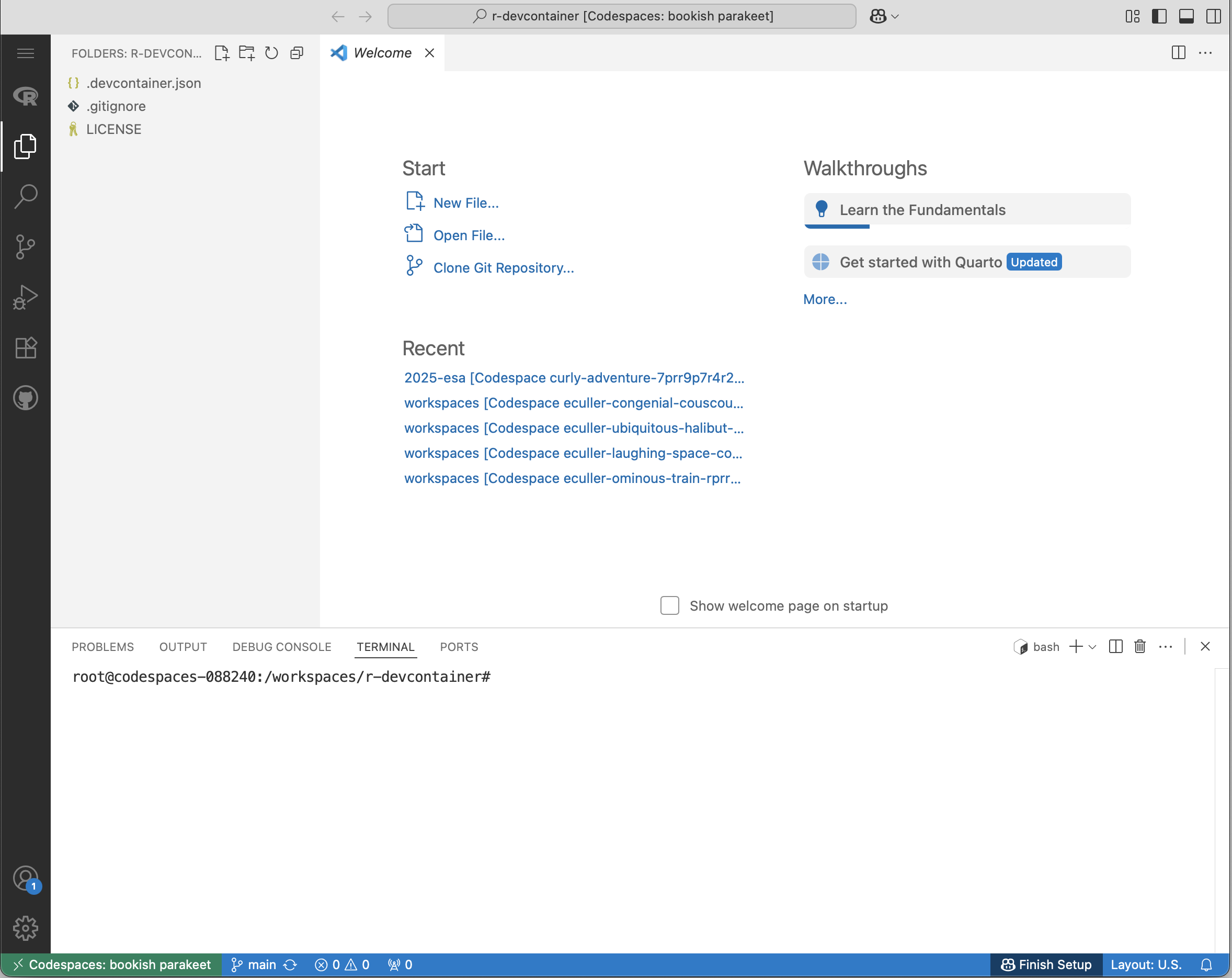 Your Codespace.